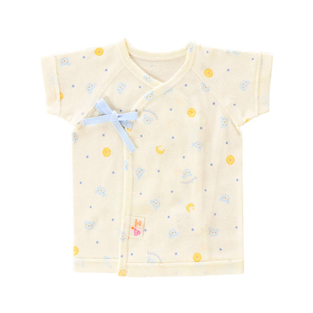 Короткие майки Baby Castle для маловесных детей, набор Cookie Sax, сделано в Японии, для младенцев, 2, 45см, медведь, с рисунком, 100% хлопок,