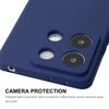 For Xiaomi Redmi Note 13 Pro 5G/Xiaomi Poco X6 5G Silicone Case Straight Edge Phone Cover+9H Glass Protector