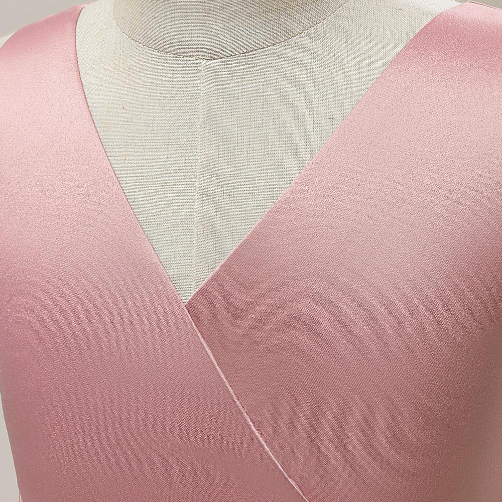 Платье подружки невесты с большим бантом для девочек, длинное белое свадебное платье для выпускного вечера, пышное платье принцессы для первого причастия, официальное бальное платье на день рождения