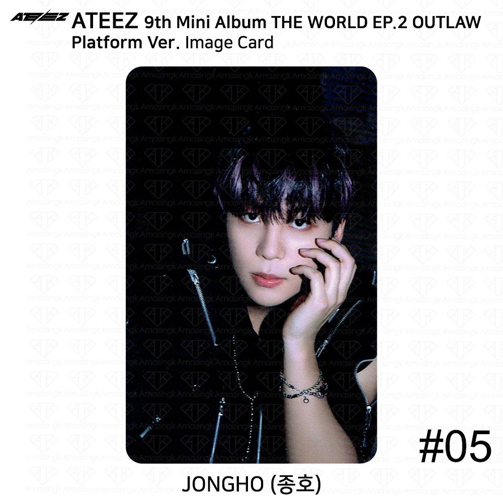 ATEEZ 9-й мини-альбом THE WORLD EP.2 OUTLAW Platform Ver QR Фотокарточка Изображение карты