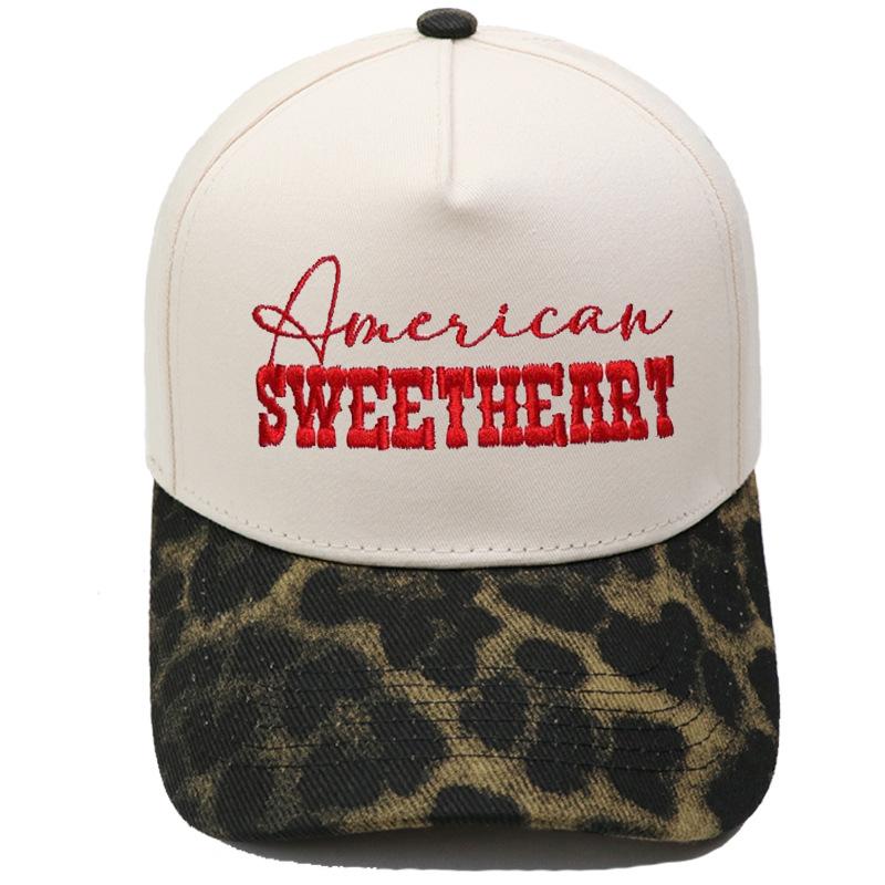 SWEETHEART truck driver hat embroidery color matching baseball cap European and American men's and women's casual retro hat