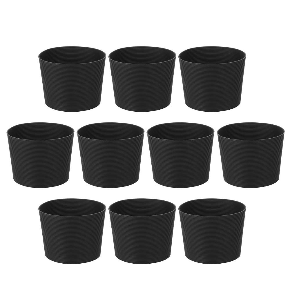 10pcs Heat Resistant Bottle Mug Protector Silicone Material Heat Resistant Sleeve  Cold Hot Drinks