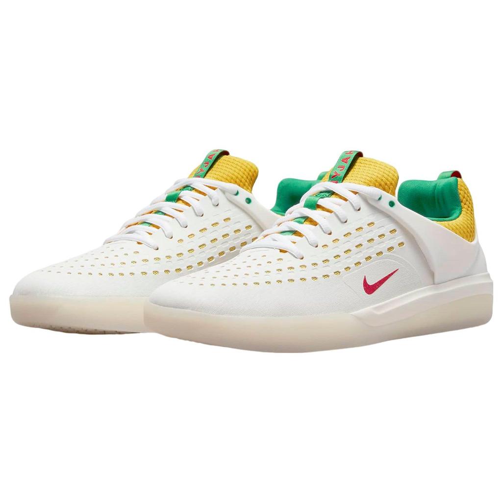 Nike Zoom Кроссовки унисекс Nyjah 3 Premium SB Rastafarian White Summit-White Tour-Yellow DO9403-100