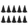 10Pcs Soft Rubber Arrowhead Suction Cup Arrow Heads for Children Hunting Game Outdoor Sports Black