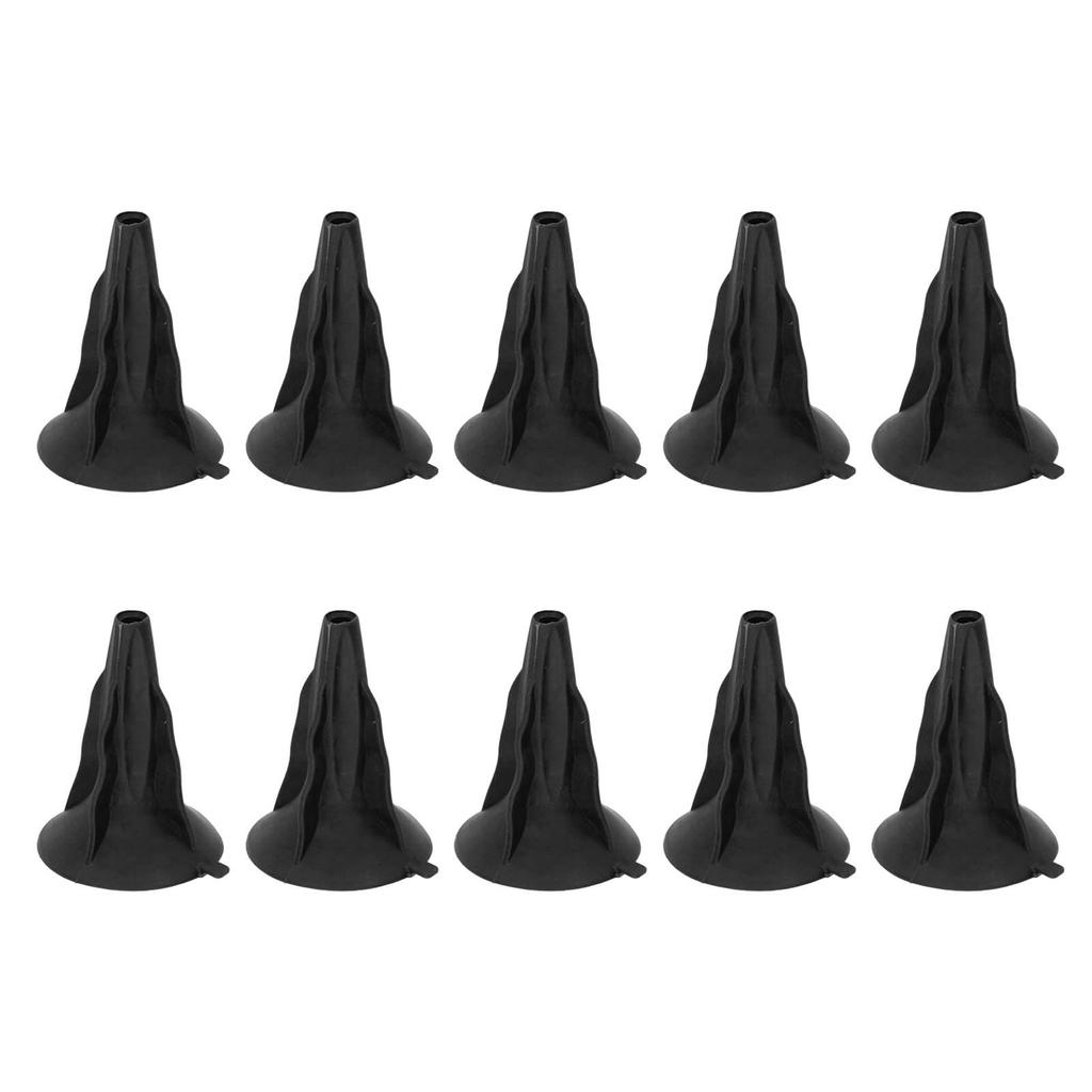 10Pcs Soft Rubber Arrowhead Suction Cup Arrow Heads for Children Hunting Game Outdoor Sports Black