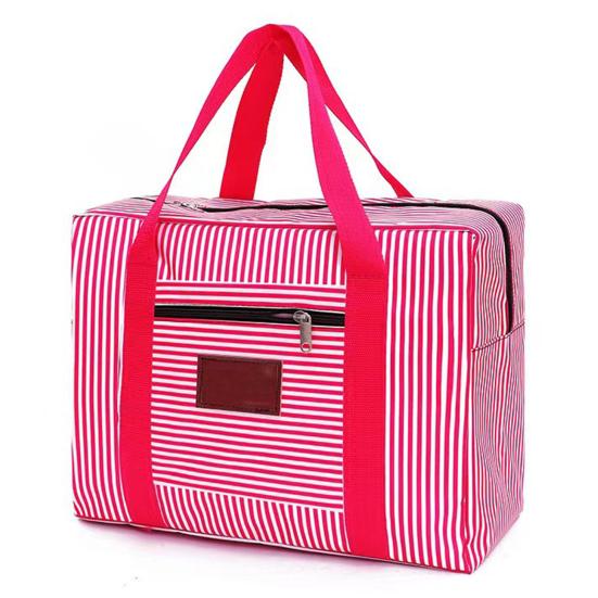 Extra Large Storage Tote with Zippers & Carrying Handles Waterproof & Moisture-Proof Clothes Organizer Bag Heavy-Duty Oxford Cloth Moving Bag