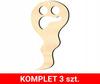 Zawieszka ozdoba halloween drewno h11 3 szt.