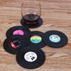 Record Coasters for Drinks Absorbent, Novelty 6 Pieces Vinyl Disk Coasters Effective Protection of The Desktop To Prevent Damage
