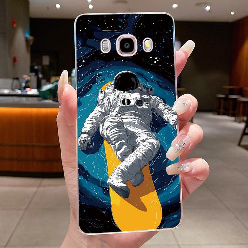 Casing For Samsung Galaxy J5 (2016) SM-J510F / J7 (2016) SM-J710F Soft Cover Luxury Dragon Cute Cool Boys Girls Transparent Case