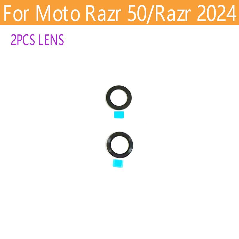 Camera Glass Lens With for Motorola Moto RAZR 50 XT2453 Circle of Lens for Moto Razr 2024 Replacement Parts