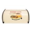 Bread Box Exquisite Elegant Drum Type Metal Bread Storage Bin for Bread Cake Doughnut Biscuit Food