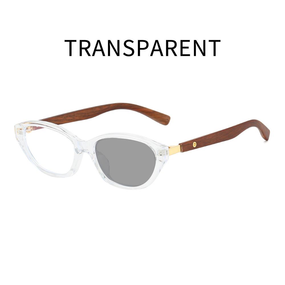 Уличные очки для чтения с изменяющимся цветом Женские Мужские Новые Ретро CatEye Анти-синий свет Фотохромные Пресбиопические очки Диоптрии+4.0