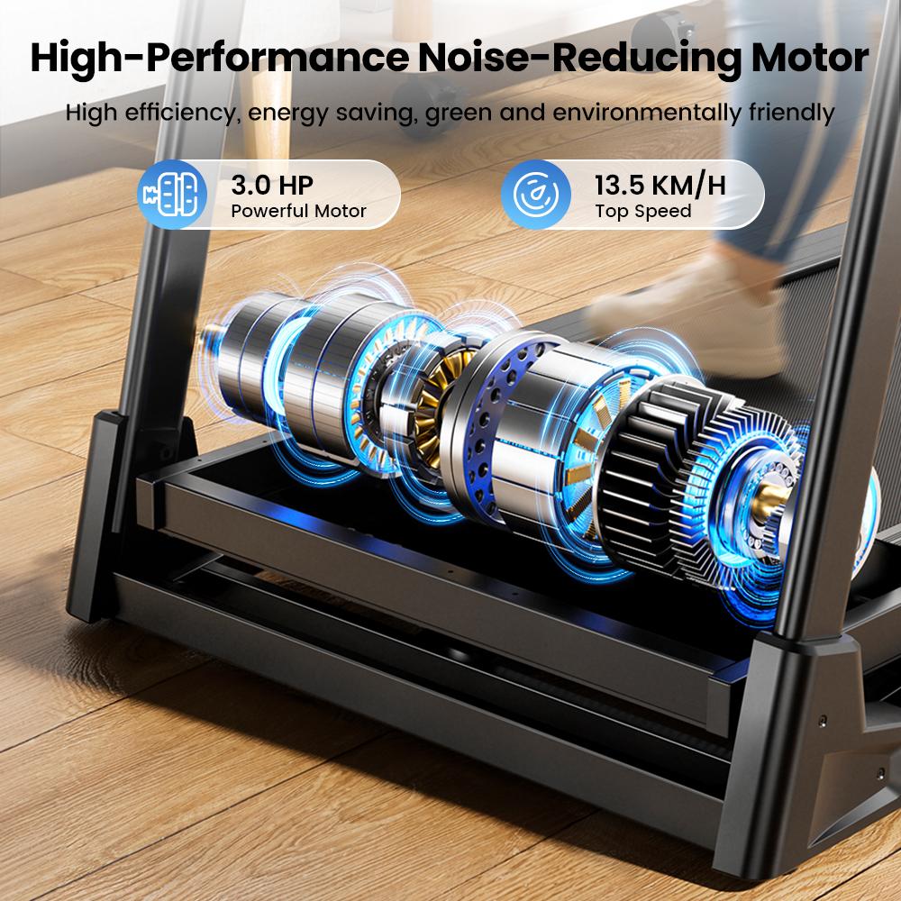 Беговая дорожка для ходьбы Formill FT61 Светодиодный дисплей Пульт дистанционного управления Компактная дорожка для ходьбы Использование дома/в офисе