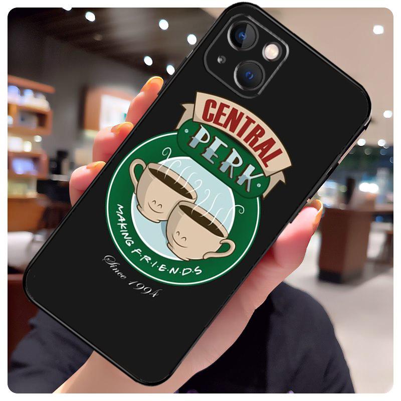 Central Perk Friends Case For iPhone 15 Pro Max 14 13 12 11 16 17 Pro Max mini 15 16 Plus 16e 17 Air Phone Cover