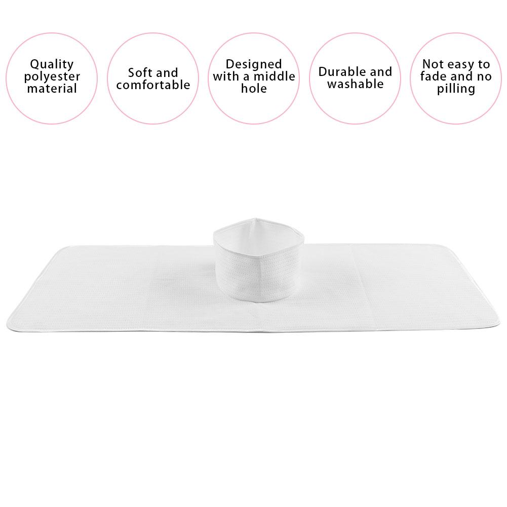 Многоразовое полотенце для спа-массажа с паром, моющаяся простыня для кушетки в салоне красоты для ухода за кожей 35 x 90 см, белое