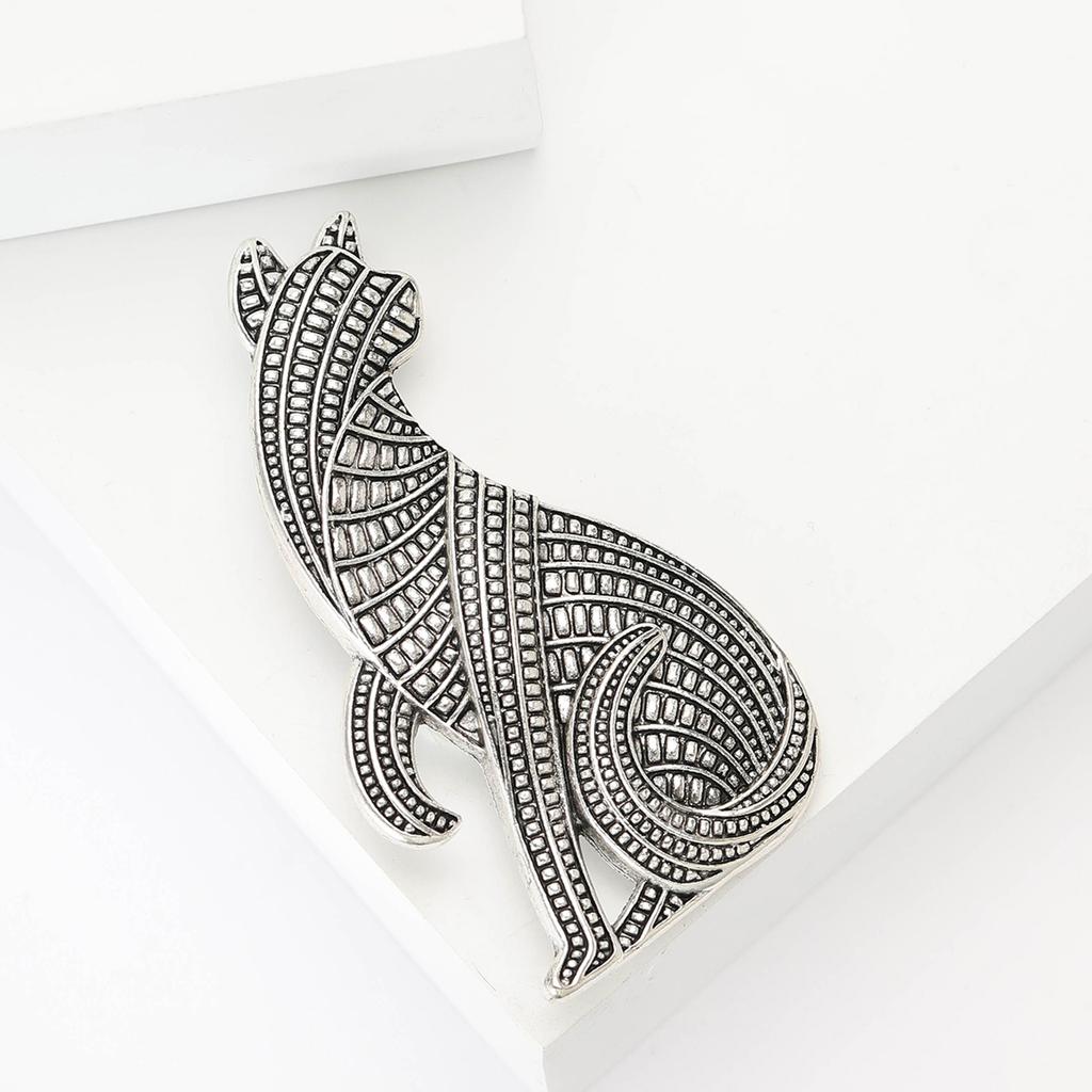 Милые металлические броши в виде персидской кошки для женщин, унисекс, булавки в виде животных, 2 цвета, доступны для повседневных вечеринок, подарки