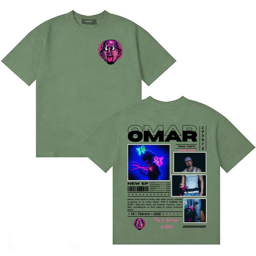 Omar Courtz Hot Sale Por Si Unisexana No Estoy Album Merch Tshirt Unisexs Women Hip Hop Tshirt Cotton Casual Short Sleeve Tee Shirts