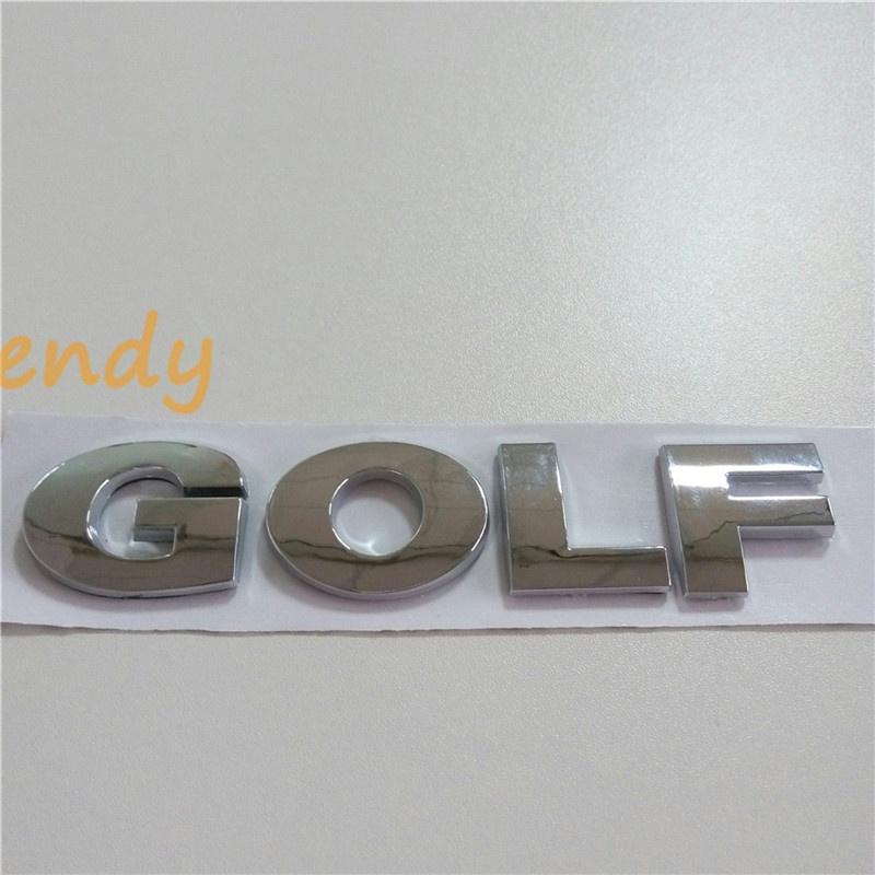 Car Truck 3D Letter Emblem Sticker Rear Badge for G/o/lf ABS Logo Chrome Black Vehicle Trunk Tail Nameplate Auto Styling