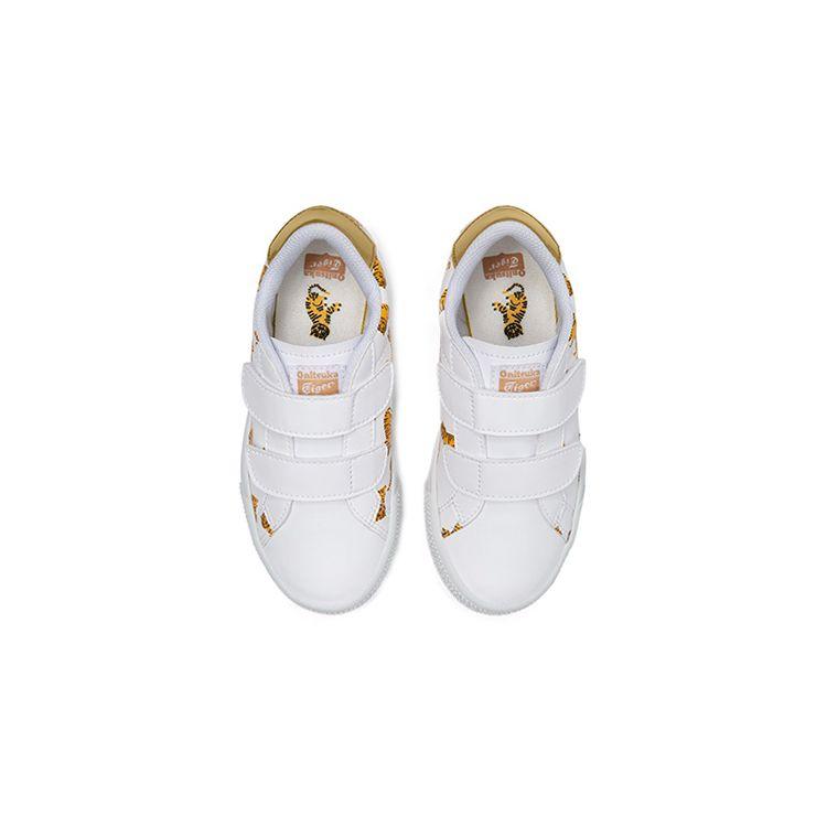 ONITSUKA TIGER Серия Lawnship Нескользящие Прочные Низкие Детские Кеды для Скейтбординга Детские кроссовки Белый Желтый 1184A063-100