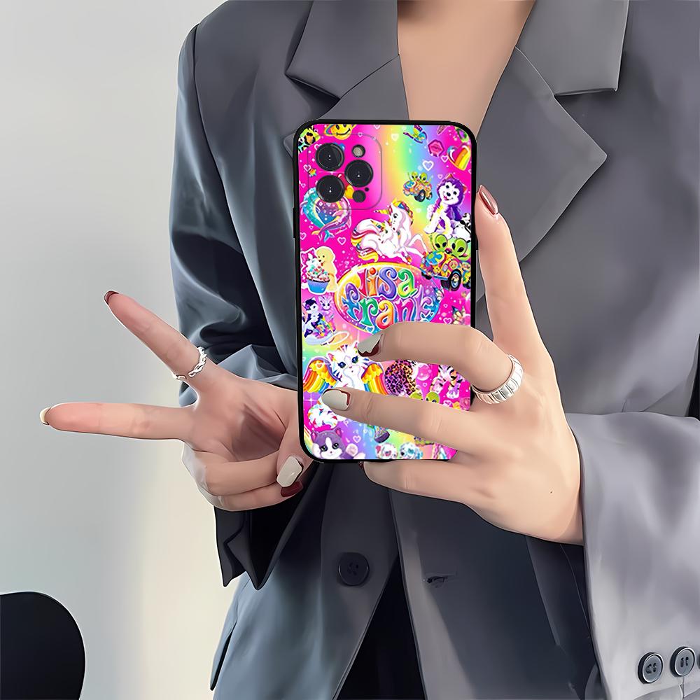 Lisa Frank Art Phone Case Silicone Soft for iphone 16 15 14 13 12 11 Pro Mini XS MAX Plus X Cover