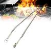 Steel Sausage Turning Grill Tongs for Bacon Steak Meat Vegetables Long Handle BBQ Grill Flipping