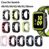 Чехол для Apple Watch 8 Ultra 7 6 SE 5 4 3 Iwatch 44 мм 40 42 38 мм Защитная пленка для экрана силиконовый защитный бампер для Iwatch 40 мм 41 45 мм 49 мм