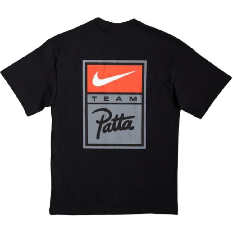 Nike Patta Коллаборация Повседневная футболка с коротким рукавом и круглым вырезом Мужские топы HJ0742-010