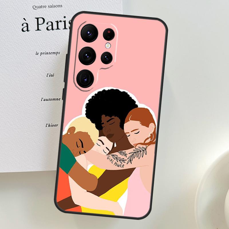 Feminist Girl Power Women Case For Samsung Galaxy S26 Ultra S25 S24 S23 S22 S21 S10 Plus S20 FE S25 Ultra Phone Cover