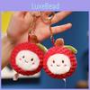 Plush Litchi Cartoon Doll Keychain Bag Pendant For Kids Gifts Accessories And