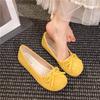 Fashion Women Ballet Flat Shoes Four Season Comfortable Anti Slip Outdoor Casual Shoes Fashion Bowknot Retro Candy Color Ladies Shoes