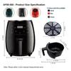 Large Capacity Touch Air Fryer - Multi-Function Electric Fryer for French Fries