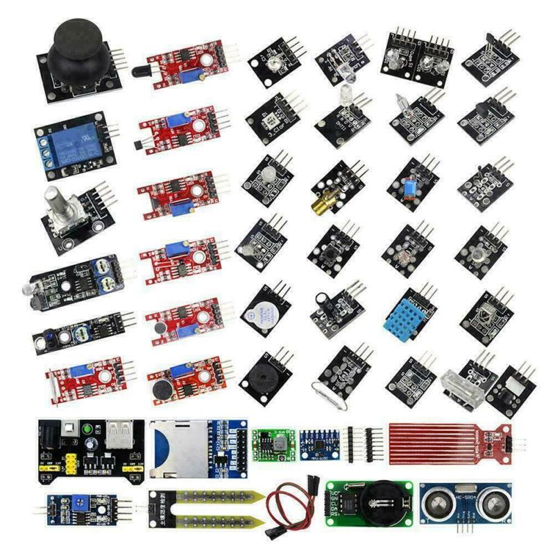 Стартовый комплект модулей датчиков для Arduino 45 в 1, лучше, чем комплект датчиков 37 в 1, комплект датчиков 37 в 1 UNO