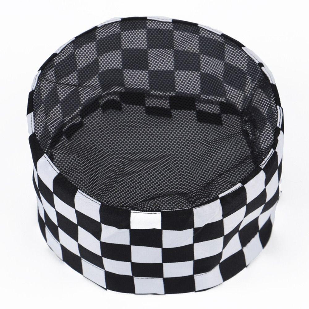 Регулируемый ремешок Поварские кепки с плоским верхом и сеткой Поварской колпак Японская и корейская кухня