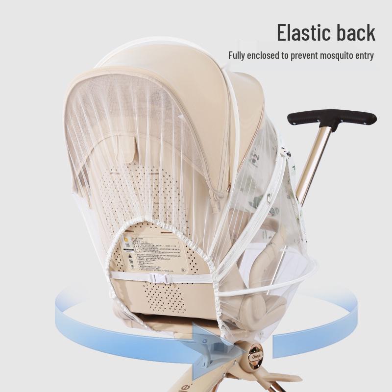 Универсальная легкая москитная сетка для коляски Wan Ya с полным покрытием: Складной аксессуар для детских колясок.