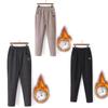 Осенне-зимние утепленные женские брюки с флисовой подкладкой Теплые повседневные шерстяные брюки с флисовой подкладкой
