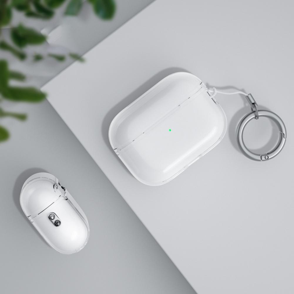 Мягкий защитный чехол для наушников из ТПУ с пряжкой-ремешком, защитный чехол для наушников от пыли для Apple Airpods Pro 2