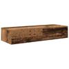 Vidaxl Półka Ścienna Z Szufladami, Stare Drewno, 100X36X19 Cm