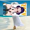 1pc KPop Demon Hunters ZOEY5 Beach Towel, Comfortable and Thick, and Swimming/Bath/Picnic/Camping Towel, Suitable for Seaside Beaches