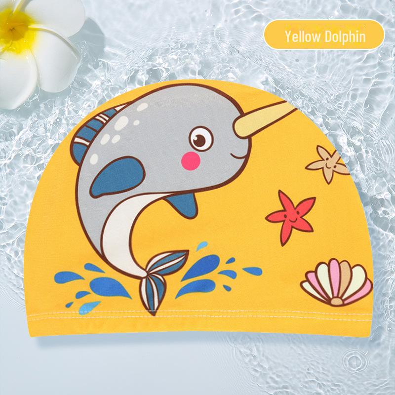 Детские шапочки для плавания с мультяшным принтом для мальчиков, девочек, младенцев и малышей