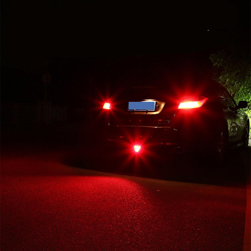 New Red Car Triangle Rear Brake Stop Light Warning Strobe LED Safety Indicator Lamp
