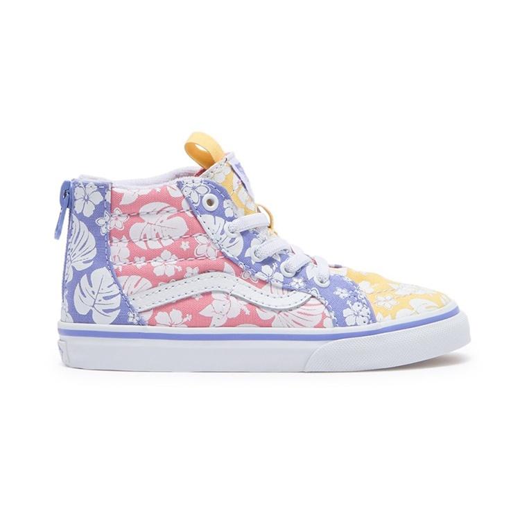 Vans SK8 Zip Sneake Abrasion Resistant High top Toddler Shoes Floral Infant And Toddler Baby VN0A4BV1WJY