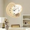 Easy To Read Wall Painting Light High-end Wall Hanging Clock Modern Digital Wall Clock  Restaurant