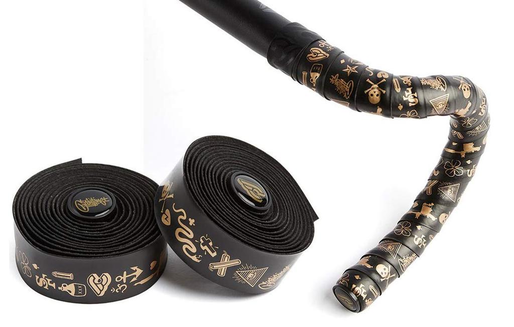 Cinelli MIKE GIANT VOLEE GOLD NMVLMGG Черная обмотка руля для и горного шоссейного велосипеда Один размер МТБ, BMX, Велосипеды,