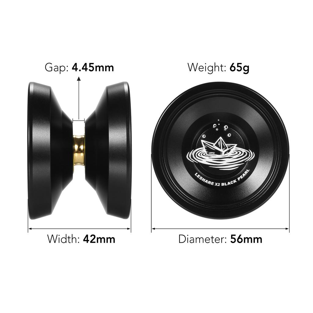 2 упаковки алюминиевых шариков йо-йо в подарок для йо-йо со струнами подшипников и перчатками