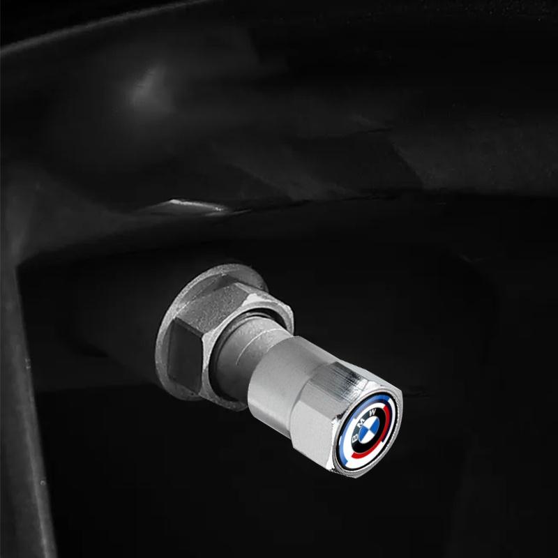 4Pcs Of Aluminum Alloy Car Tire Hexagon Valve For BMW 330Li 325Li 320Li E46 E39 E90 E60 E36 F30 F10 E34 X5 E53 E30 F20 E92 E87 M3 M4 M5 Car Accessorie