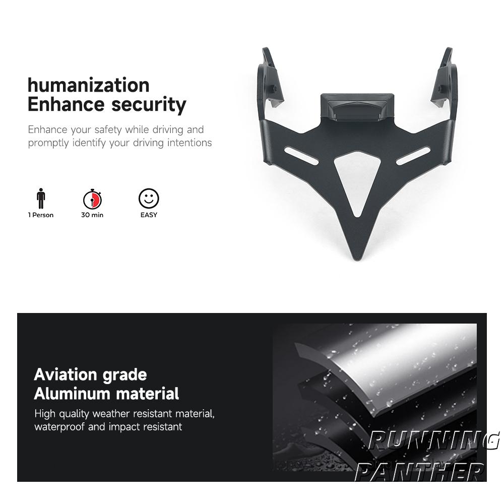 For Honda CB 650 R CB 650R CB650R 2024-UP Motorcycle Rear Short Tail Stock Tidy License Plate Holder Tailstock Bracket LED Light