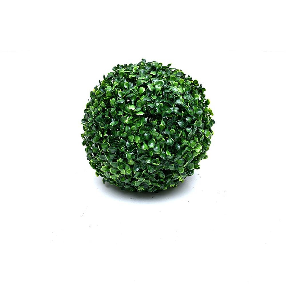 Multi-Size Artificial Green Grass Ball Green Purple Greenery Plants Ball Indoor Outdoor