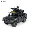 X026 Special Police Black Panther Hummer Building Blocks Children's Building Blocks