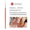 UV Gel Polish Painting Professional Nail Design Tool Wooden Nail Art Brushes Fine Liner Brush for Thin Details
