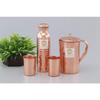 Hammered Jug for Dinnerware with Pure Copper Glasses and Pure Copper Bottle,Best Gifting Option for Marriage & Corporate Gifting